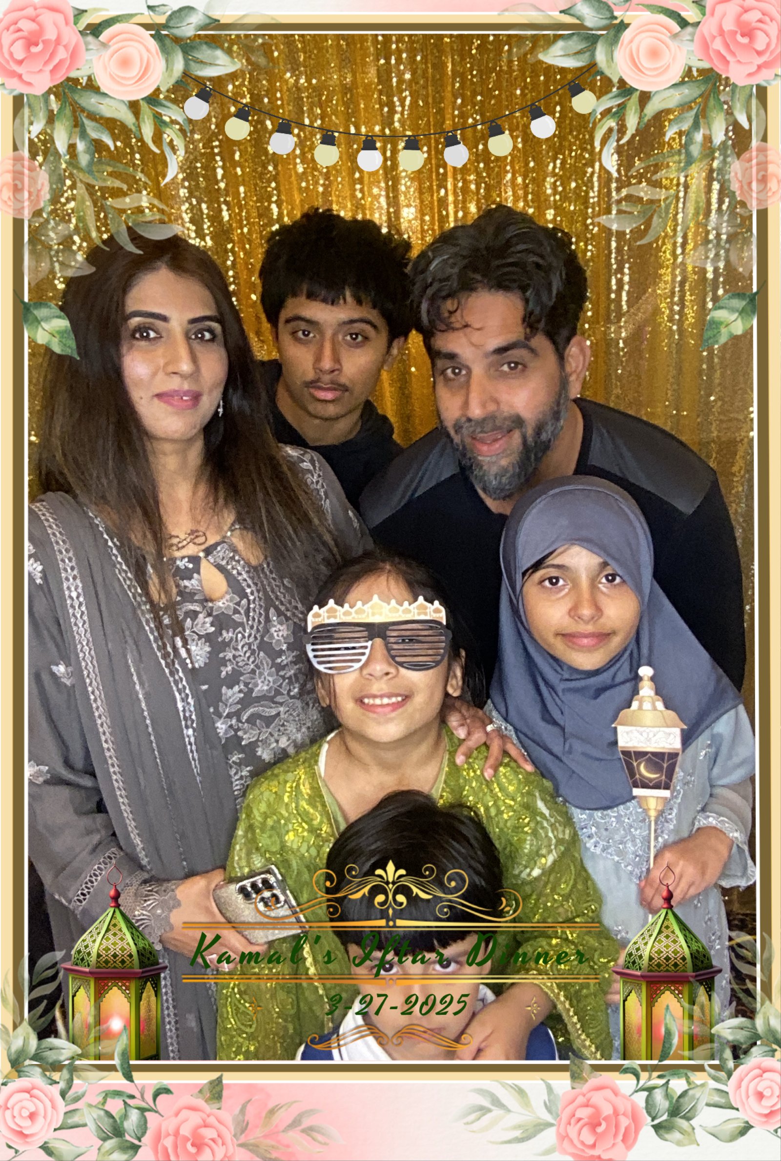 Team building event with photo booth